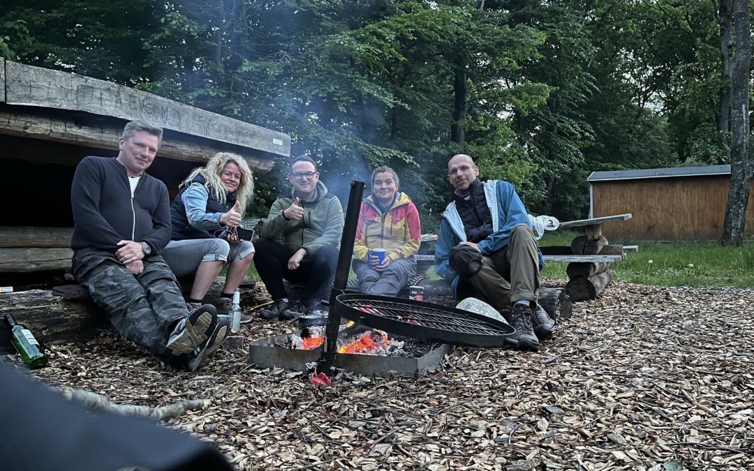 Besuch, Geo-Caching und grillen